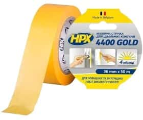 Малярный скотч HPX Gold FP3850 на бумажной основе 36 мм x 50 м Малярный скотч HPX Gold FP3850 на бумажной основе 36 мм x 50 м