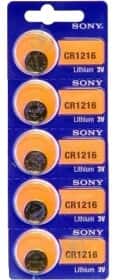 Батарейка Sony CR1216 CR1216 3 V 1 шт Батарейка Sony CR1216 CR1216 3 V 1 шт