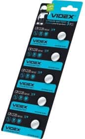 Батарейка Videx CR1220 CR1220 3 V 5 шт Батарейка Videx CR1220 CR1220 3 V 5 шт