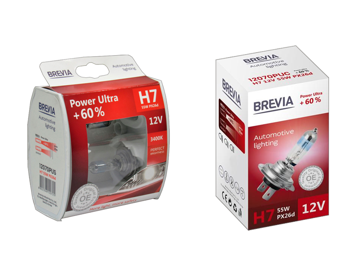 Лампы Brevia Power Ultra +60%