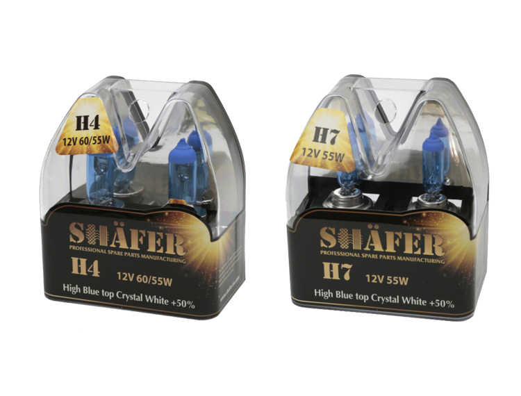 Каталог Ламп Shafer High Blue top Crystal White +50% Лампы Shafer High Blue top Crystal White +50%