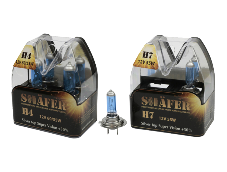 Каталог Ламп Shafer Silver top Super Vision +50% Лампи Shafer Silver top Super Vision +50%