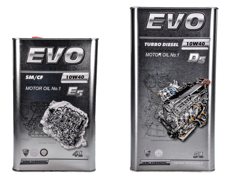Каталог Моторних олив Evo 10W-40 Моторні оливи Evo 10W-40