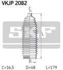 SKF Пыльник рулевой рейки