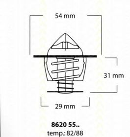 Термостат Triscan 8620 5588