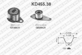 Комплект ремня ГРМ SNR KD455.38