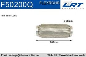 Гофра випускної системи LRT F50200Q