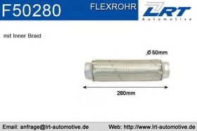 Гофра выпускной системы LRT F50280