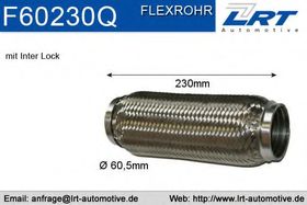 Гофра випускної системи LRT F60230Q