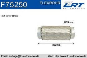Гофра випускної системи LRT F75250