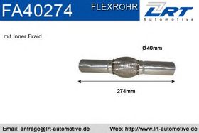 Гофра випускної системи LRT FA40274