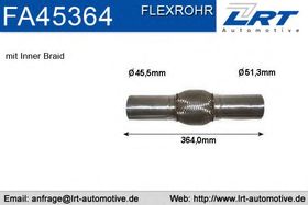 Гофра випускної системи LRT FA45364