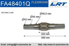 Гофра випускної системи LRT FA48401Q