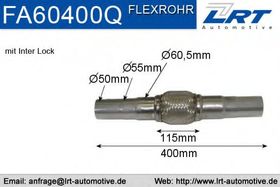 Гофра випускної системи LRT FA60400Q