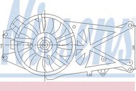 Вентилятор радиатора кондиционера Nissens 85204