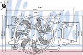 Вентилятор радиатора кондиционера Nissens 85342