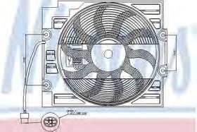 Вентилятор радиатора кондиционера Nissens 85422