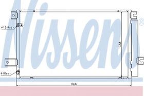 Радиатор кондиционера Nissens 940022