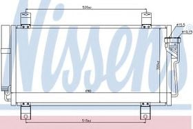 Радиатор кондиционера Nissens 940032