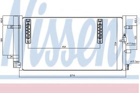 Радиатор кондиционера Nissens 940042