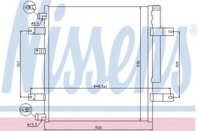 Радиатор кондиционера Nissens 940094