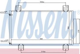 Радиатор кондиционера Nissens 940113