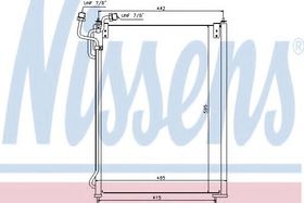 Радиатор кондиционера Nissens 940180