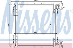 Радиатор кондиционера Nissens 940242