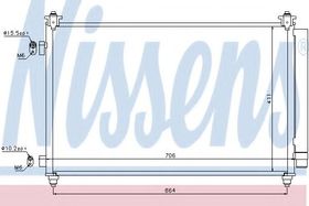 Радиатор кондиционера Nissens 940253