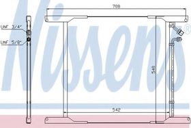 Радиатор кондиционера Nissens 940336