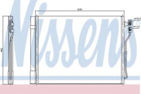 Радиатор кондиционера Nissens 940370