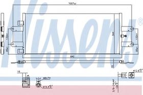 Радиатор кондиционера Nissens 940440