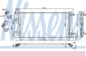 Радіатор кондиціонера Nissens 940569