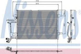Радиатор кондиционера Nissens 94207