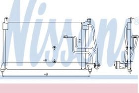 Радиатор кондиционера Nissens 94190