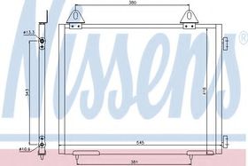 Радиатор кондиционера Nissens 94327