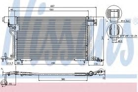 Радіатор кондиціонера Nissens 94313
