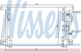 Радиатор кондиционера Nissens 94336