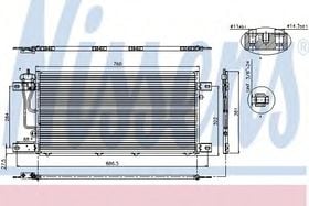 Радиатор кондиционера Nissens 94503