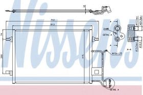 Радиатор кондиционера Nissens 94601