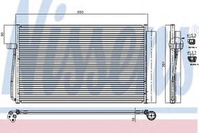Радіатор кондиціонера Nissens 94747