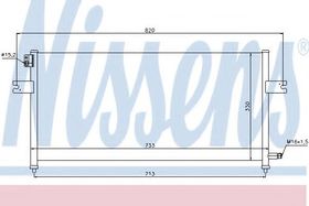 Радиатор кондиционера Nissens 94759