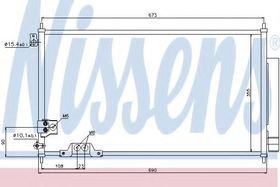 Радиатор кондиционера Nissens 94788