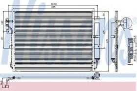 Радиатор кондиционера Nissens 94962