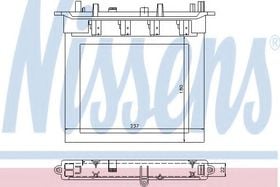 Радиатор печки Nissens 72033