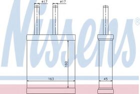 Радиатор печки Nissens 77519