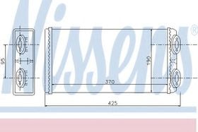 Радиатор печки Nissens 71925