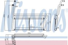 Радиатор печки Nissens 75007