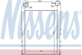Интеркулер Nissens 97058