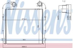 Интеркулер Nissens 97080